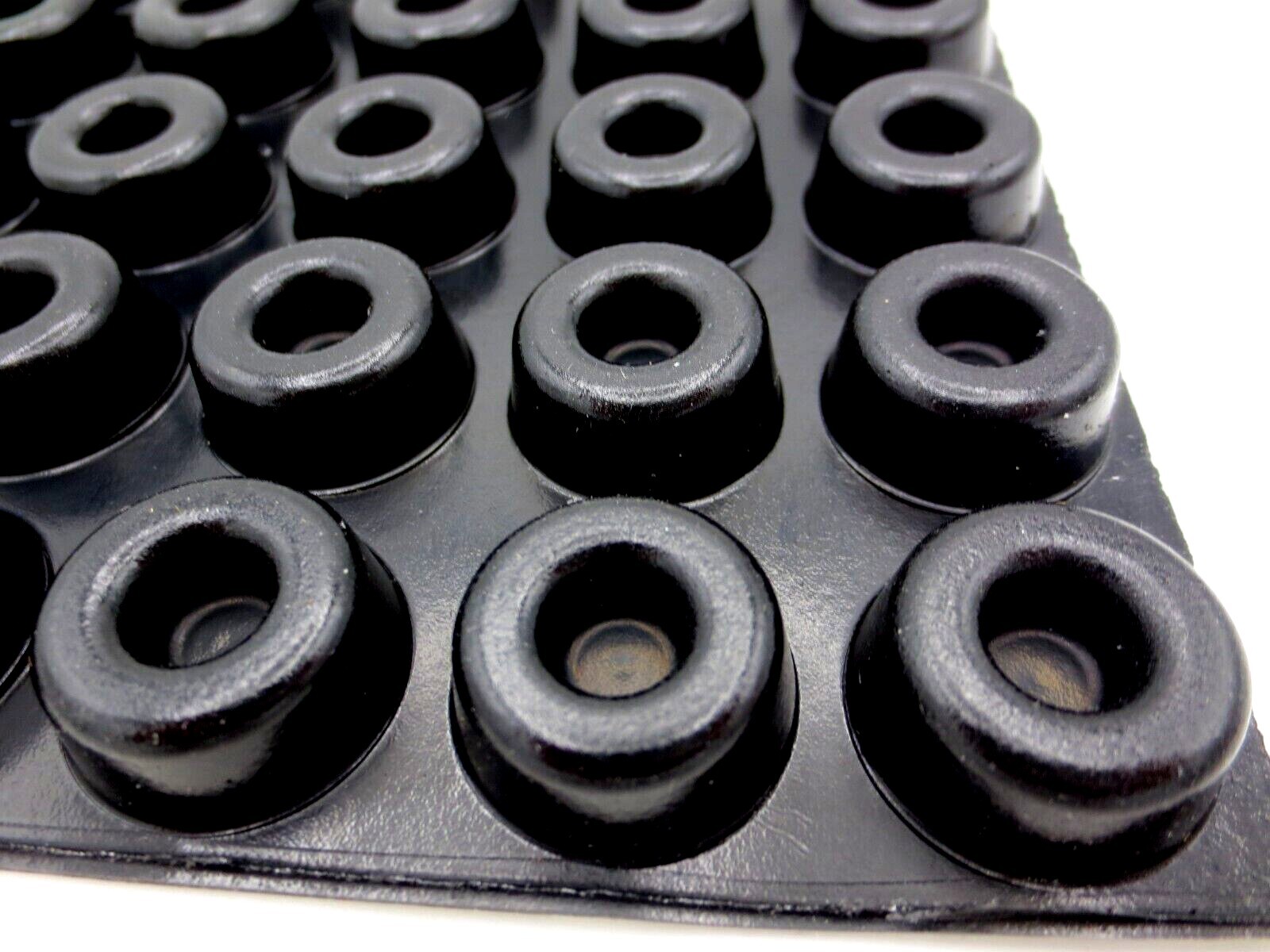 Stick-On Adhesive Durable Rubber Pad, Had 7/8" Round Pad, Is 3/8" Tall