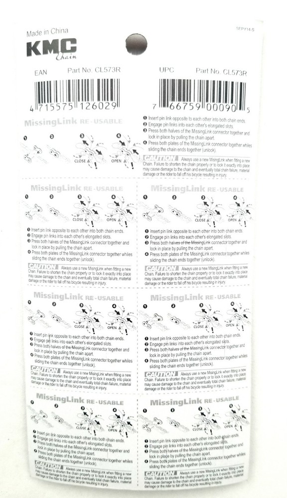 KMC Missing Link 7.3 Master Link 6-7-8 Speed Silver