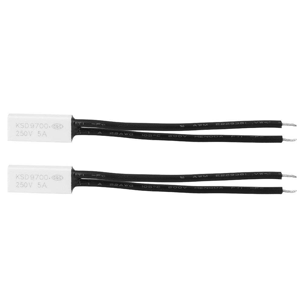 150℃ 2x KSD9700 Normally Closed Temperature Control Switch Thermal Protector Pla