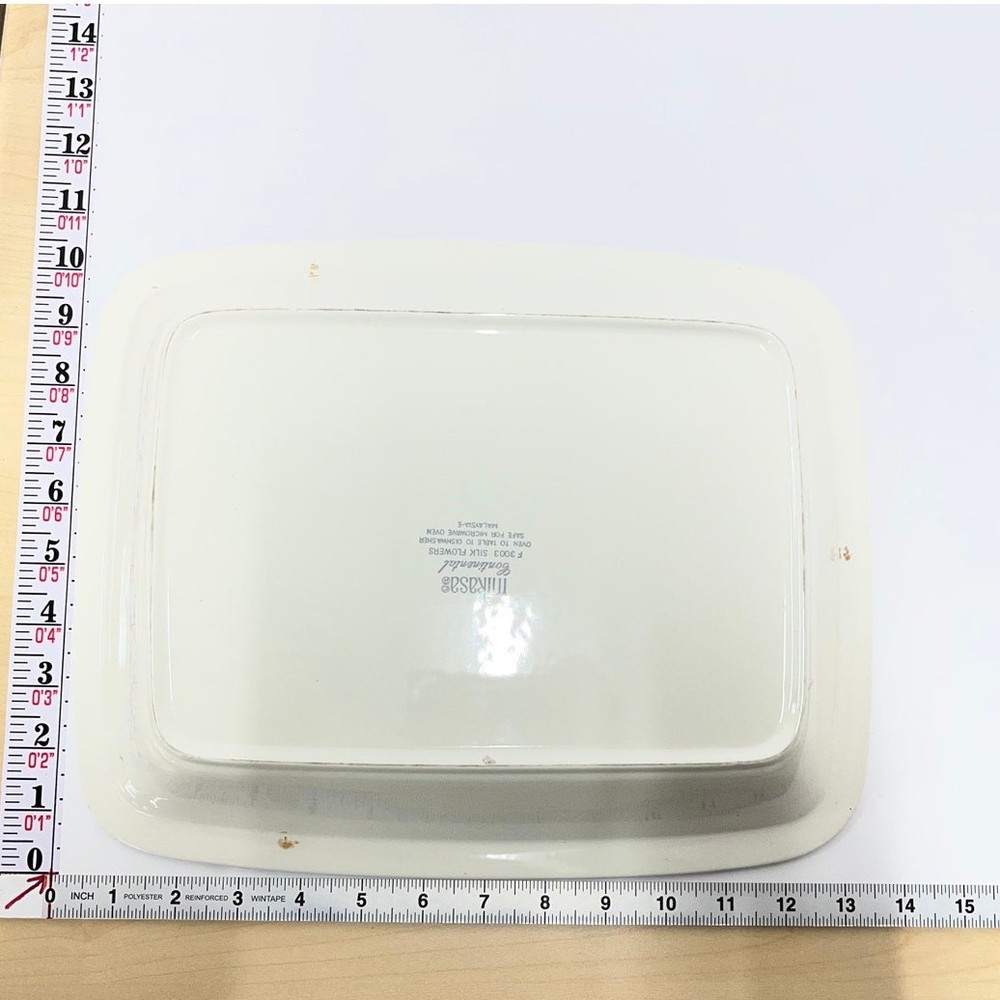 Mikasa Continental Silk Flowers Baking Dish