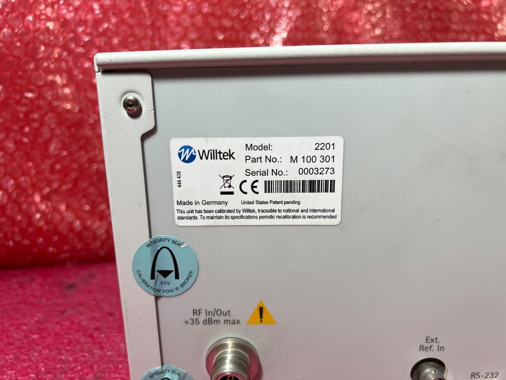 Willtek 2201 ProLock Test Set M 100 301 0003273