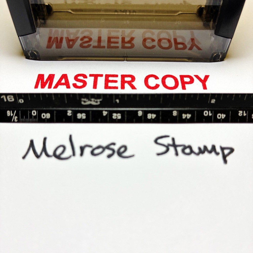 Master Copy Rubber Stamp Red Ink Self Inking Ideal 4913
