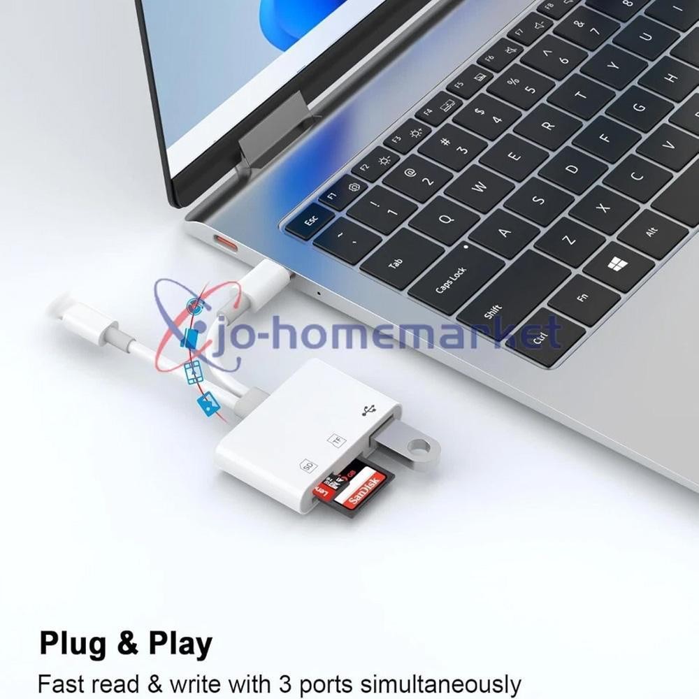 3 in 1 Memory Card Reader USB 3.0 OTG Adapter SD Card Reader For iPhone / iPad