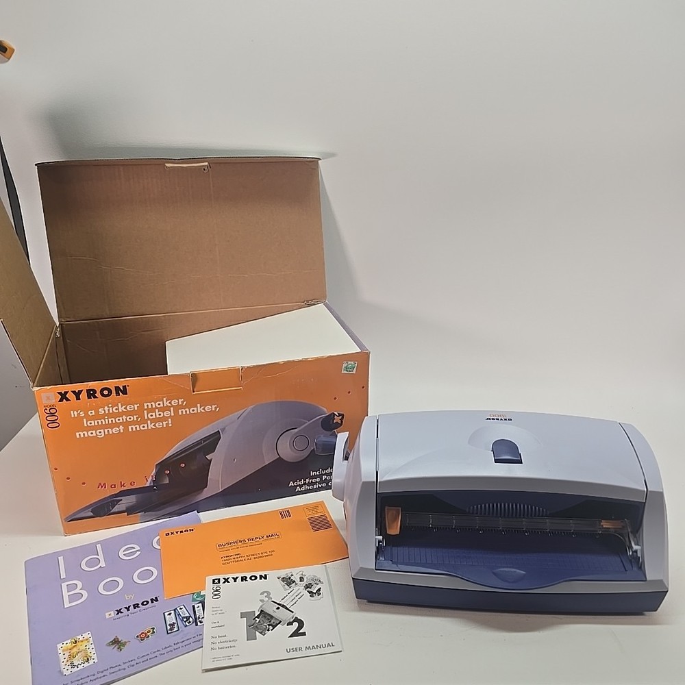 Xyron Model 900 Laminator Laminating Sticker Making Machine Label
