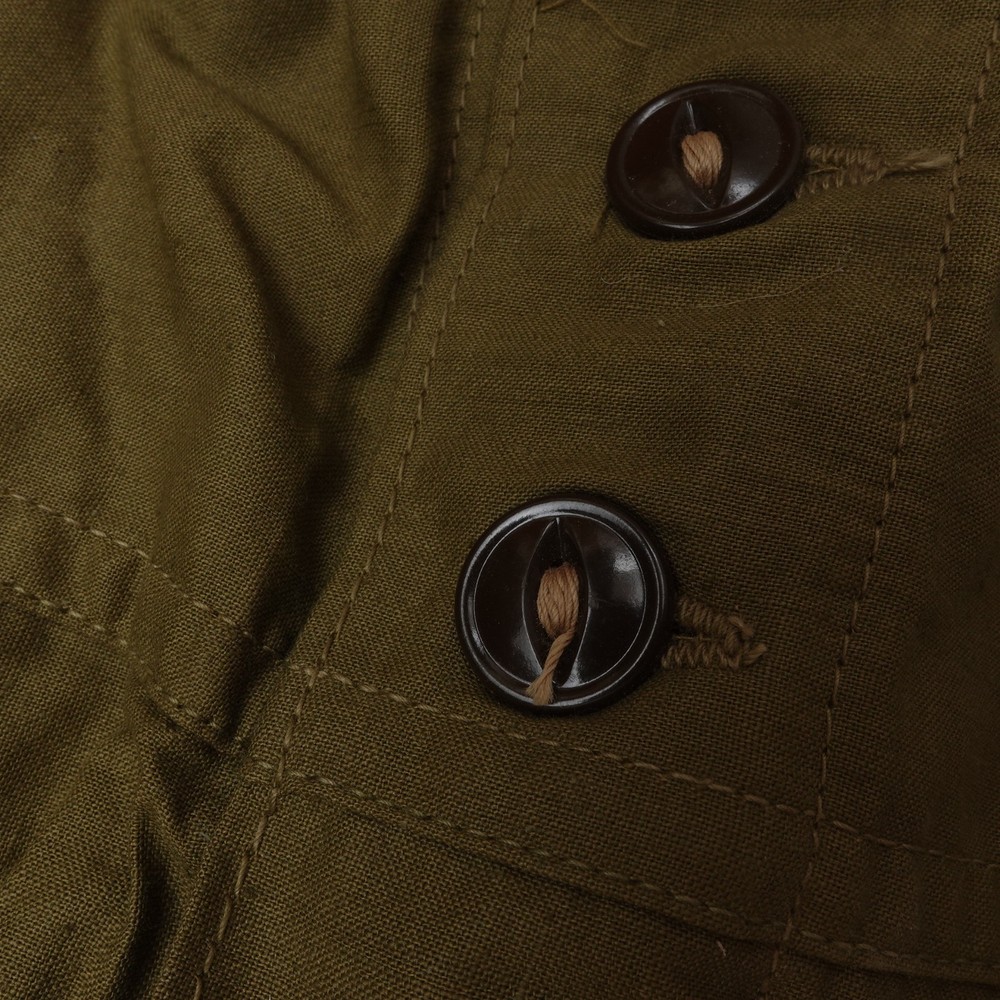 Vintage WWII Military 40s Button Shorts Boxers Size 32 Morton Rose Olive Green