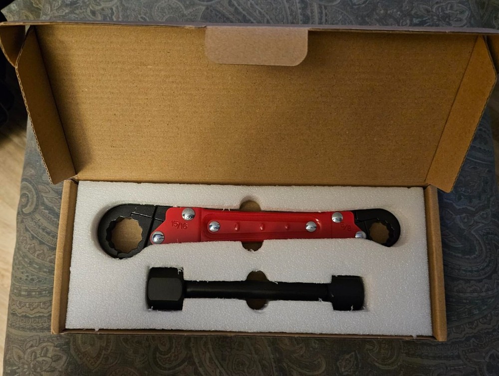 Angle Stop Wrench Kit High-Precision Angle-on Efficient Valve & Pipe Install Red