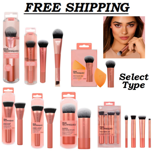 Real Techniques Makeup Brush for Even Streak Free Application, ( Select Type ).,