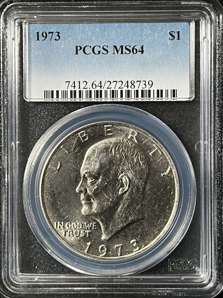 1973  $1  Eisenhower Dollar PCGS MS64   27248739