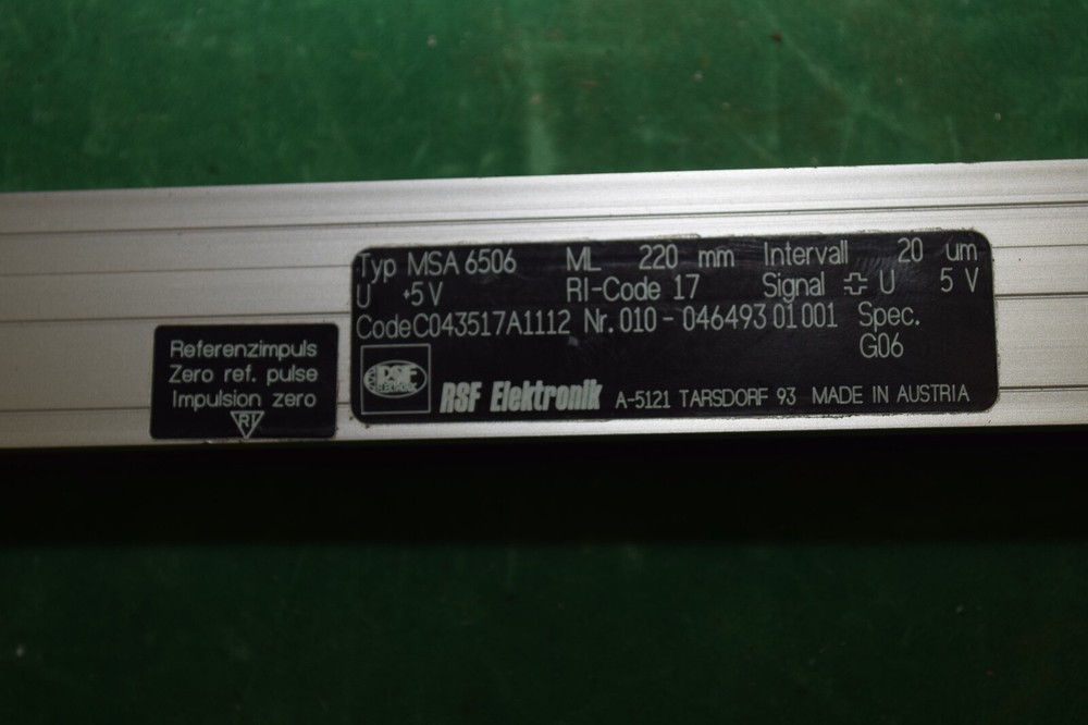 RSF Elektronik MSA 6506 Linear Scale Encoder ML 220 mm