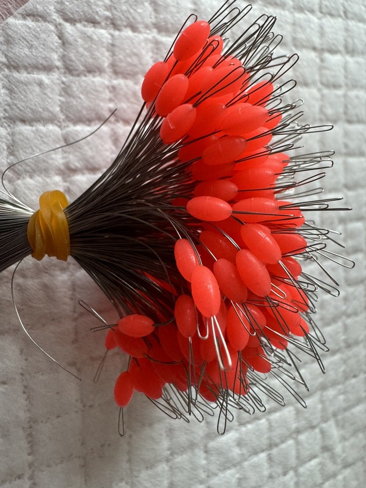 36 X Sliding Float Stops Rubber Grippa Barrel Rig Olive Line & Braid Large