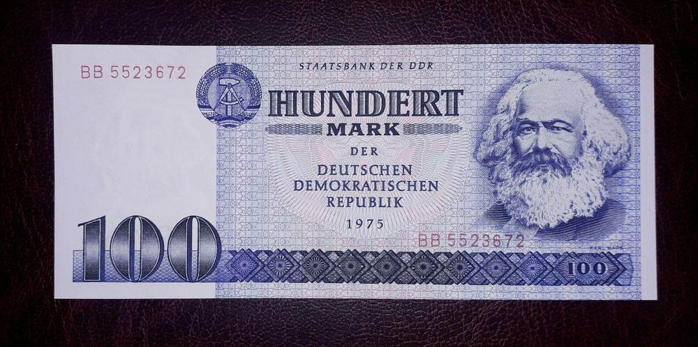 Germany "Democratic" 100 mark banknote,1975year(unc)