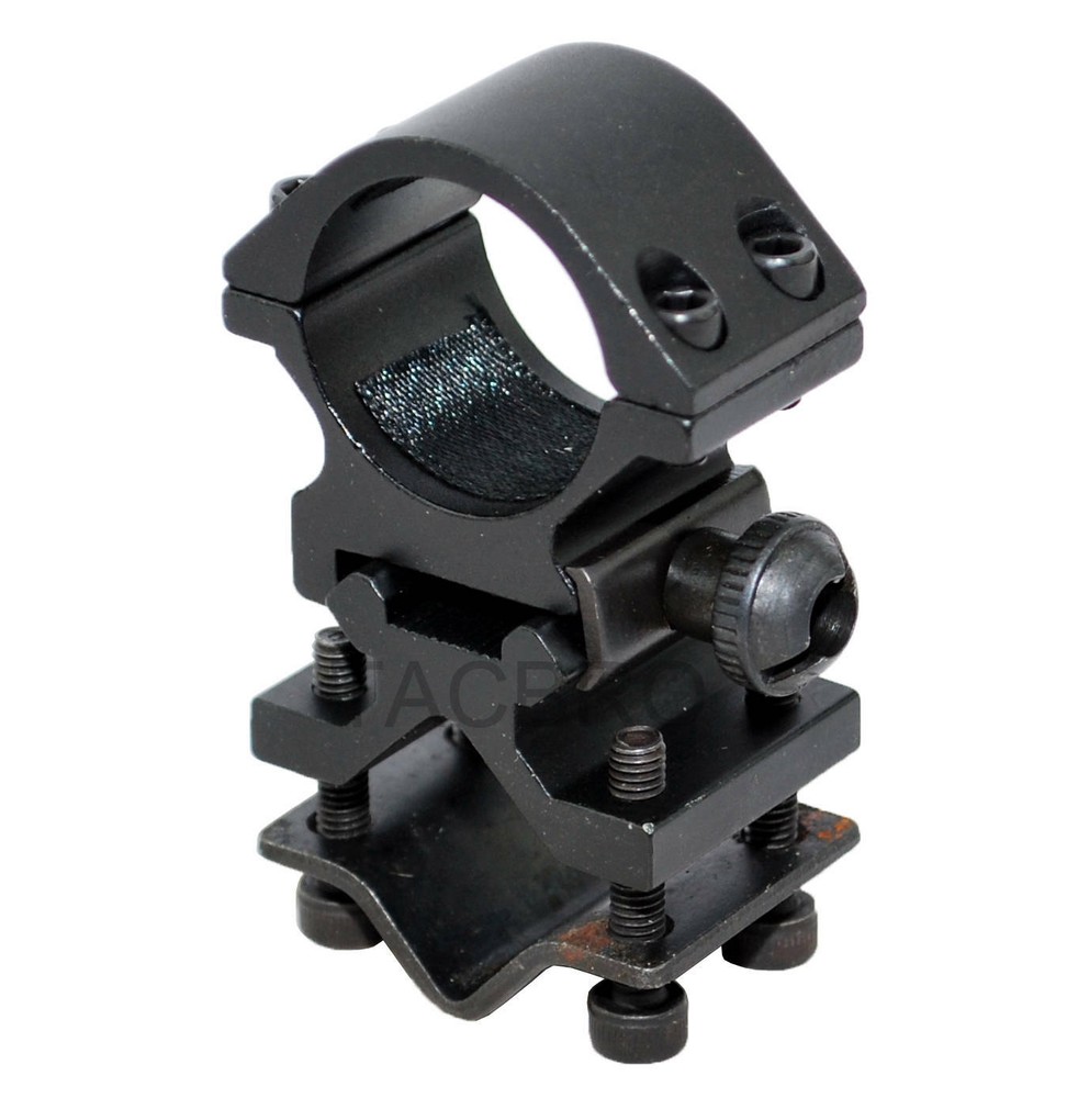 Flashlight Laser Scope 1"(25mm) Ring Picatinny Weaver Mount + Adapter