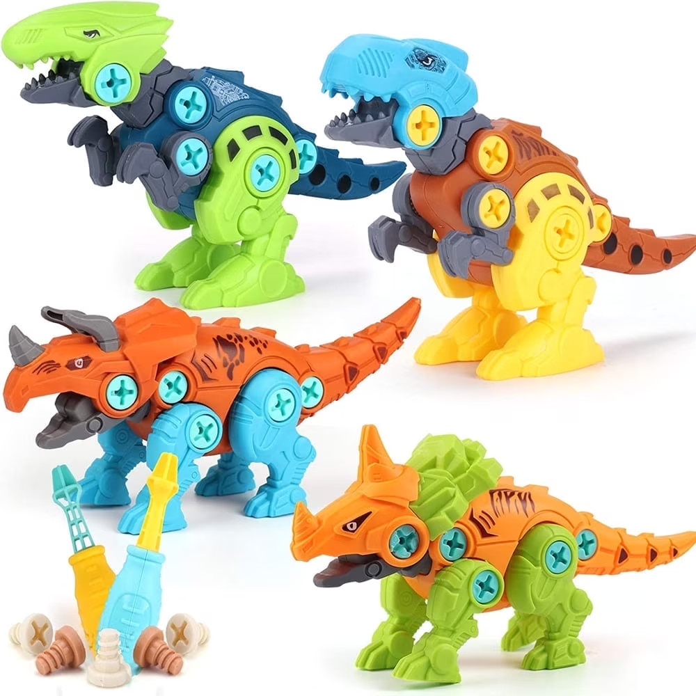 STEM DINOSAUR TOY SET Construction with Tool Drill, Educational Construction