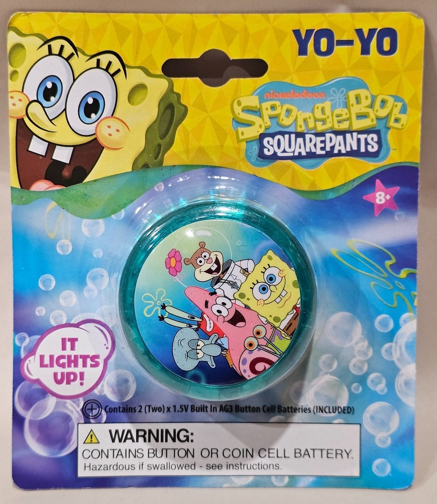 SpongeBob SquarePants Light Up YO-YO Nickelodeon, Blue, New