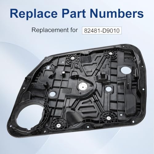 Front Right Passenger Side Power Window Regulator with Panel Without Motor