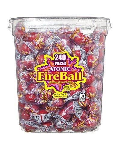 Atomic Fireballs Candy 4.05 Pound Bulk Tub