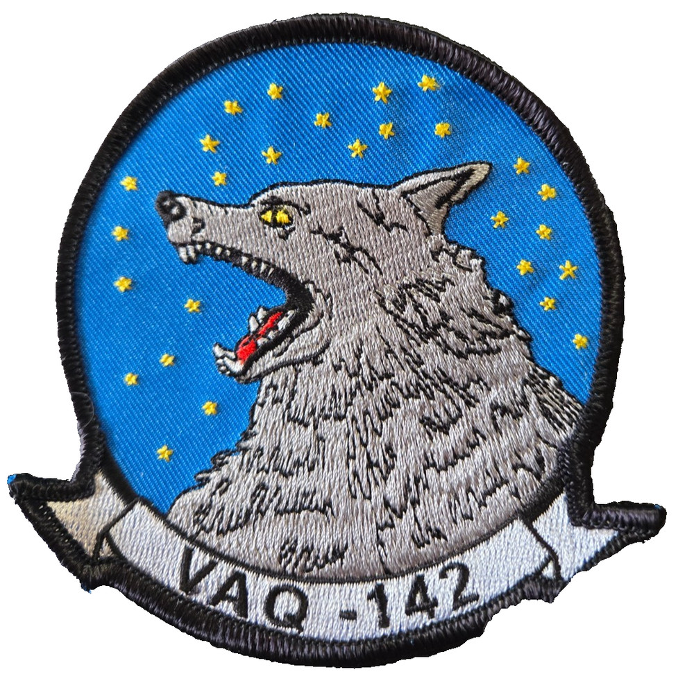 VAQ-142 GRAY WOLVES CHEST PATCH