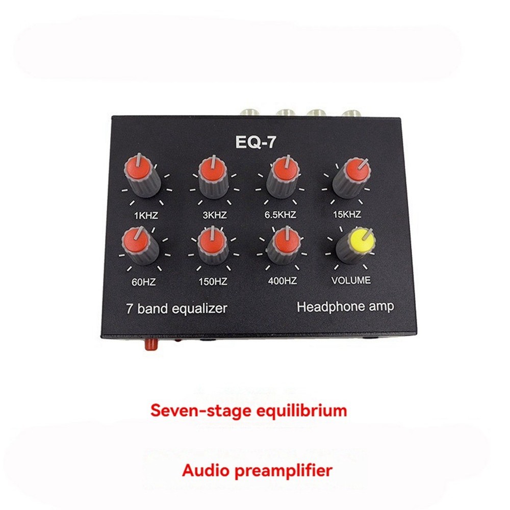 DC5-12V 7 Band Sound Equalizer High Medium Adjustment Digital Equalizer7473
