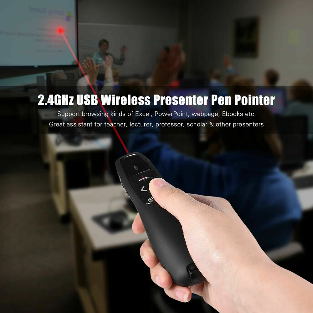 Wireless USB PPT Presenter Powerpoint Clicker Presentation Remote Control Pen