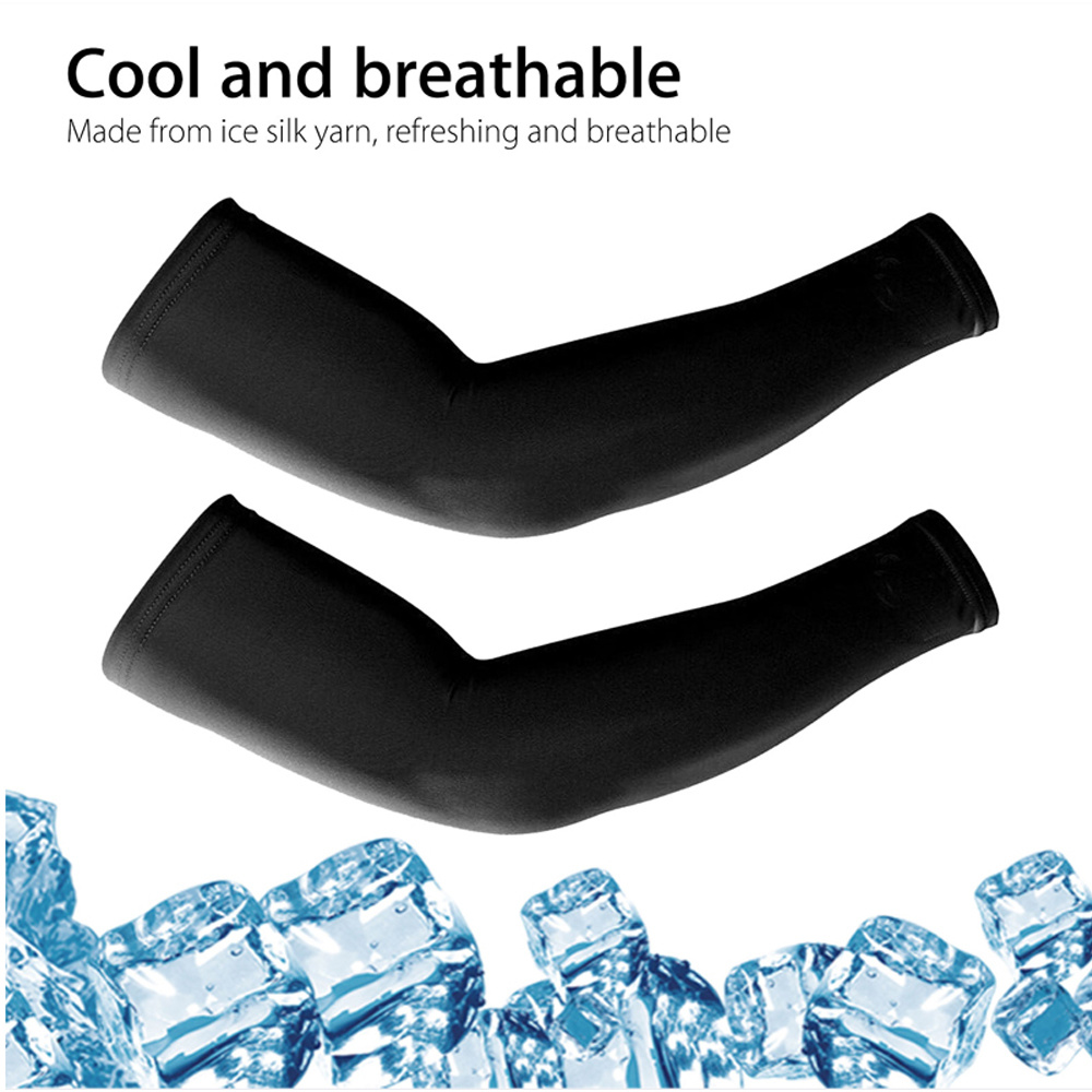 Summer Cooling Arm Sleeves Cover UV Sun Protection Sports Outdoor for Men Women