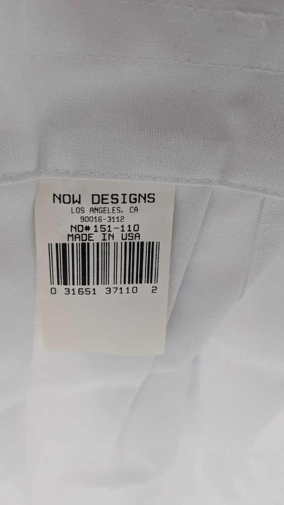 Now Designs Chef Hat Hook and Loop Adjustable Size White Chef Mary Embroidered