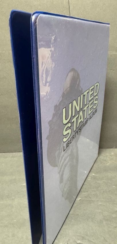 H.E. Harris US Liberty 2 Post stamp album collection 3" binder only Unused