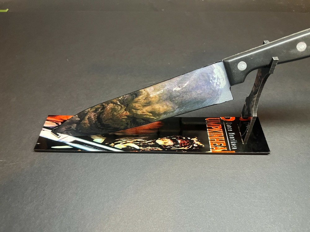 Pumpkinhead 1988 Kitchen Knife With Sublimated Stand