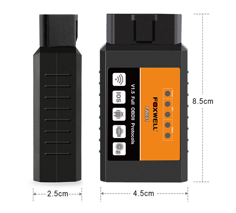 Foxwell FW601 Bluetooth OBD2 Diagnostic Scanner Code Reader Engine Check Fault