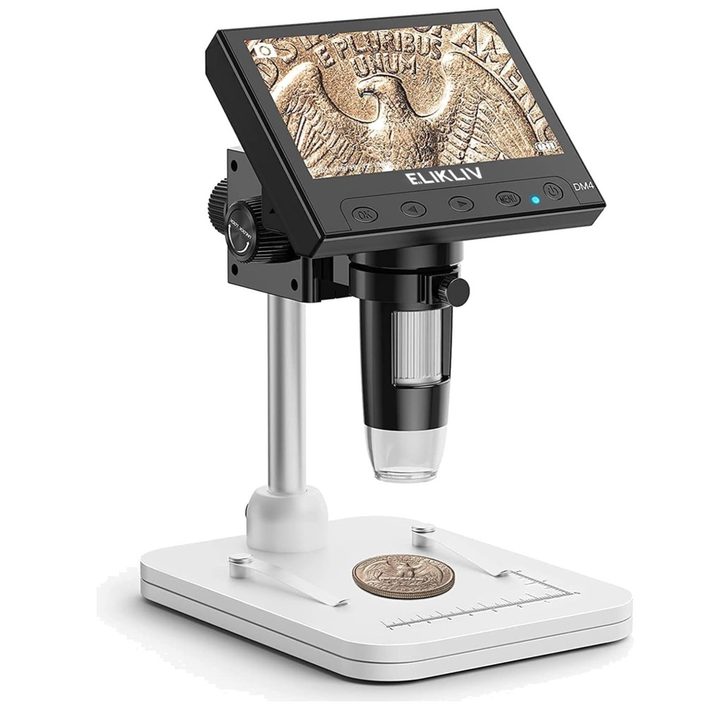 Coin Magnifier with 8 LED Lights, PC View Compatible