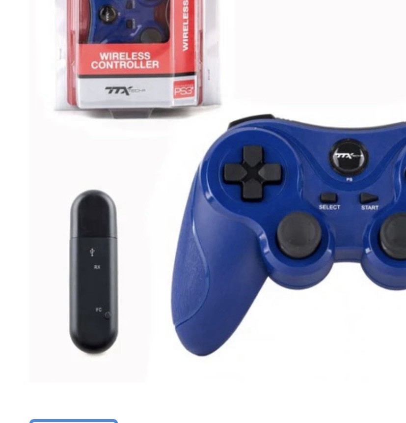 TTX Tech PS3 Wireless Controller Blue