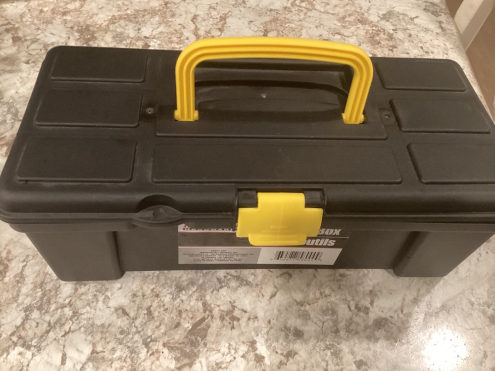 12-inch Tool Box Black/Yellow