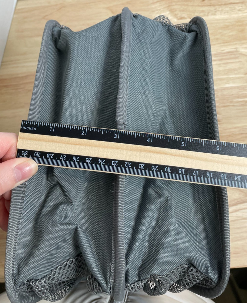 Thirty-One Deluxe Double Duty Caddy Gray White Windswept Diamonds Pattern