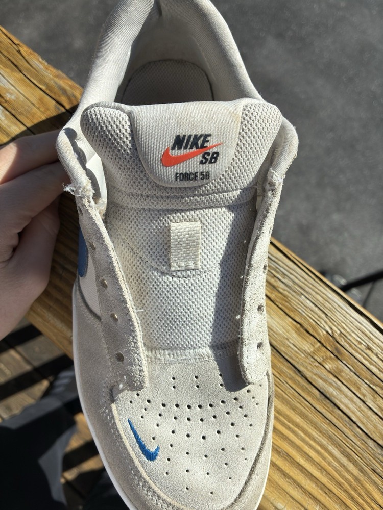Nike SB Force 58 Phantom Blue Jay Size 7 Used with box