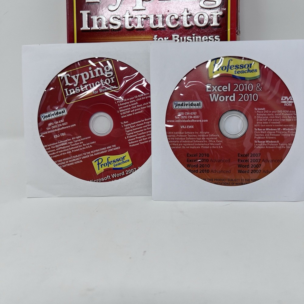 Typing Instruction For Business By Individual Software 2007
