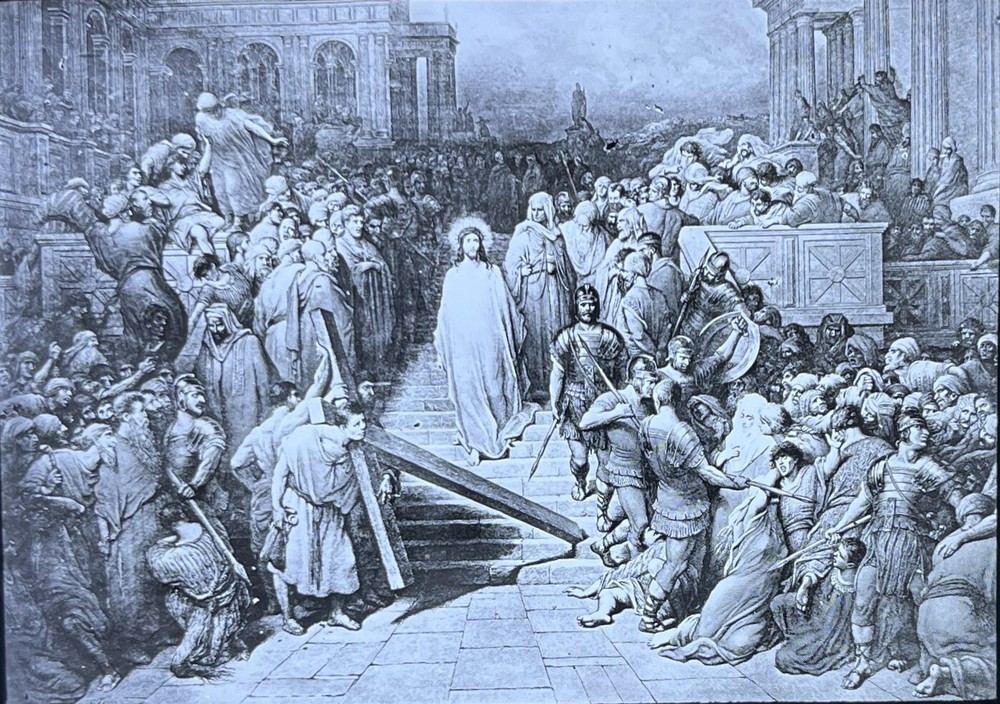 Christ Leaving the Praetorium Magic Lantern Slide (I1)