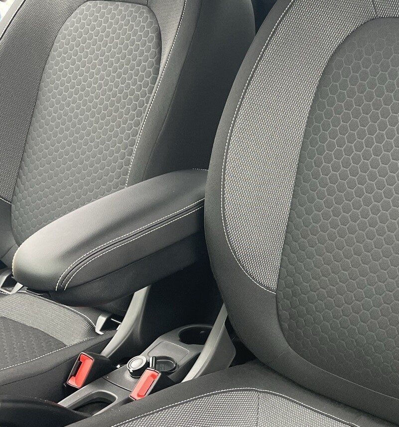 Armrest Leather Smart Fortwo Forfour 453 Since 2014 with Storage Shelf+Foldable