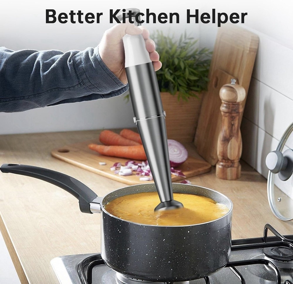 Immersion Blender Handheld Corded Hand Blenders Set 1100W, Trigger Variable Spee