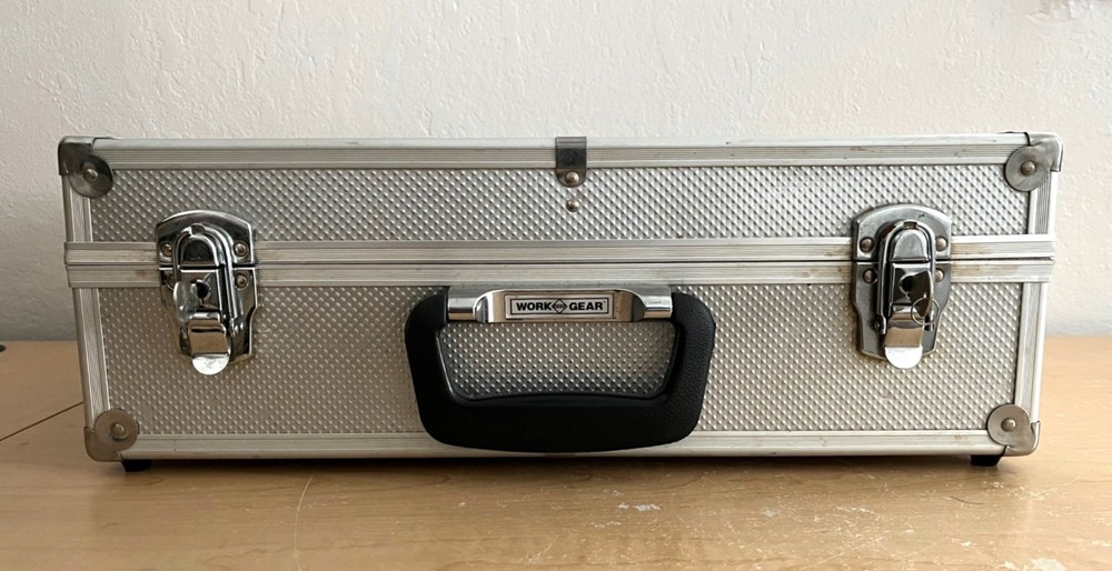 Work Gear Aluminum Frame Camera/Tool Case w/Adjustable Dividers + Tool Pallet