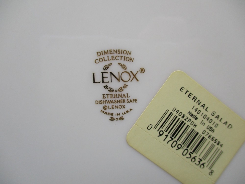 LENOX ETERNAL IVORY SALAD PLATE - 8 1/8" 0804E