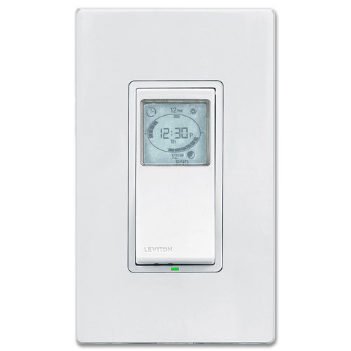 Leviton Vizia + 24 Hour Programmable Timer Wall Switch (VPT24-1PZ) NEW