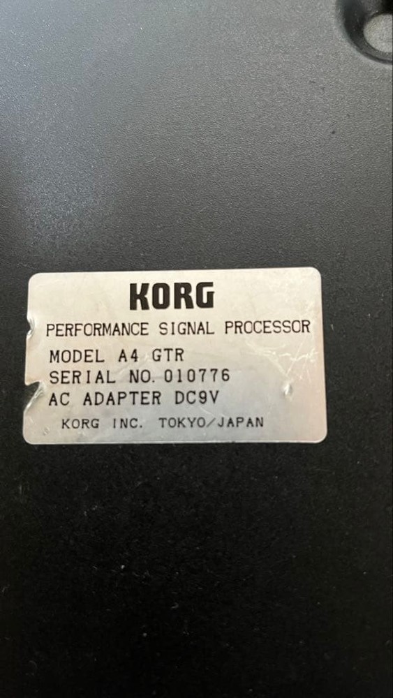 KORG A4 Multi Effect Processor Guitar Bass Rack Unit AS-IS Untested from Japan