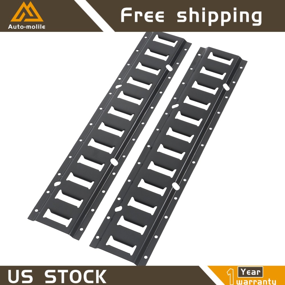 For Vans Trucks ATV 8 Pack 2' E Track Tie Down Rail System Heavy Loads Durable
