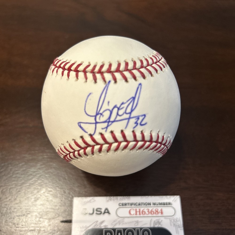 Yoan Lopez Signed NEW ROMLB Baseball. JSA