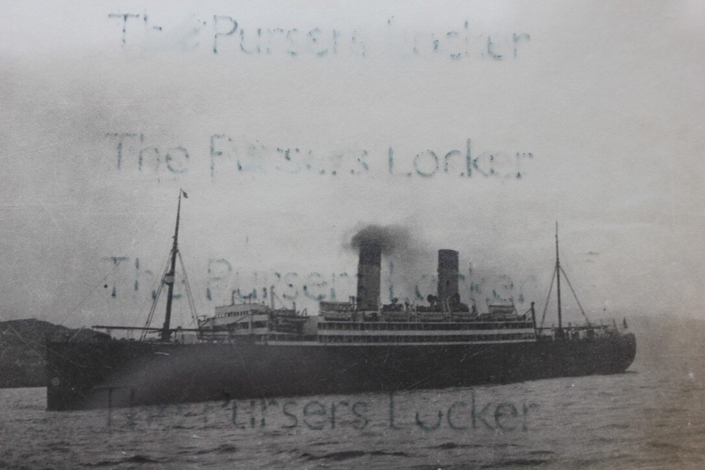 WHITE STAR LINE RMS DORIC 8X UNPUBLISHED PHOTOS + 2 MENUS
