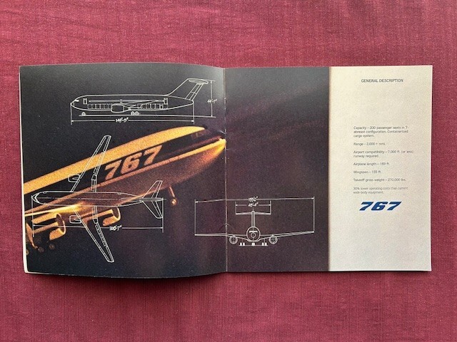 Boeing 767 1978 Brochure
