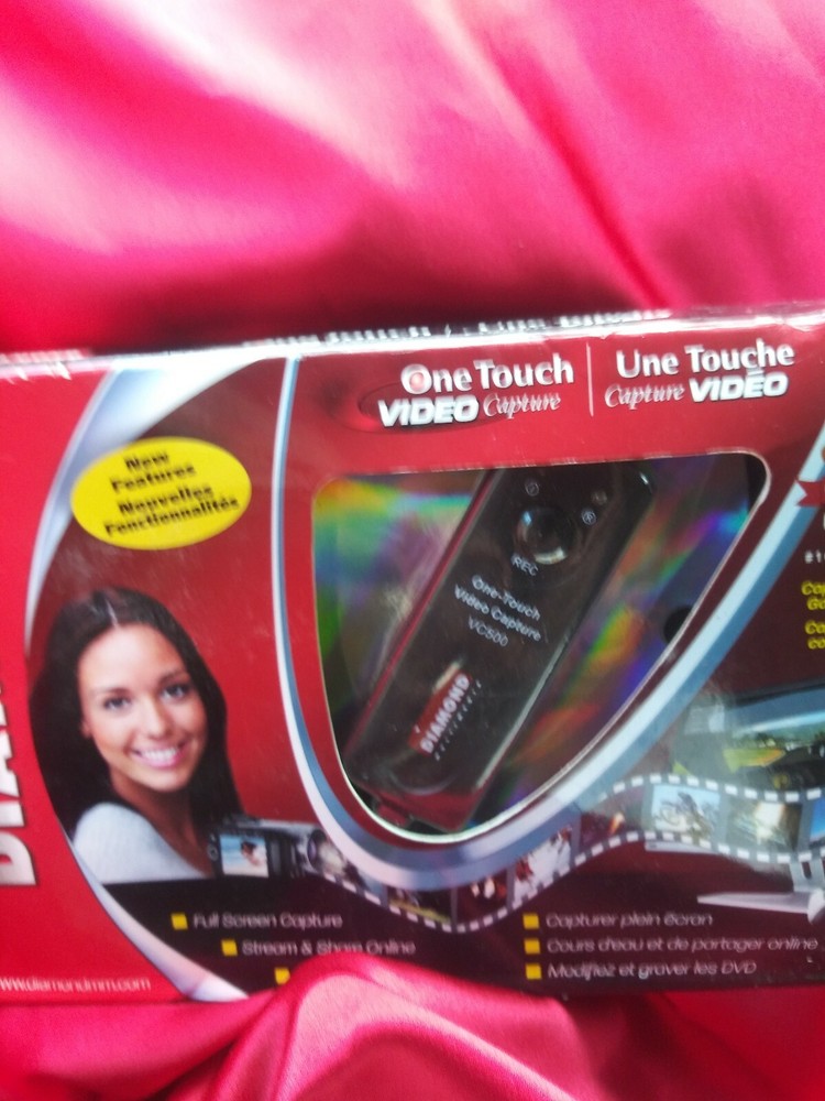 Diamond VC500 USB 2.0 One Touch Video Capture Convert Burn Device New
