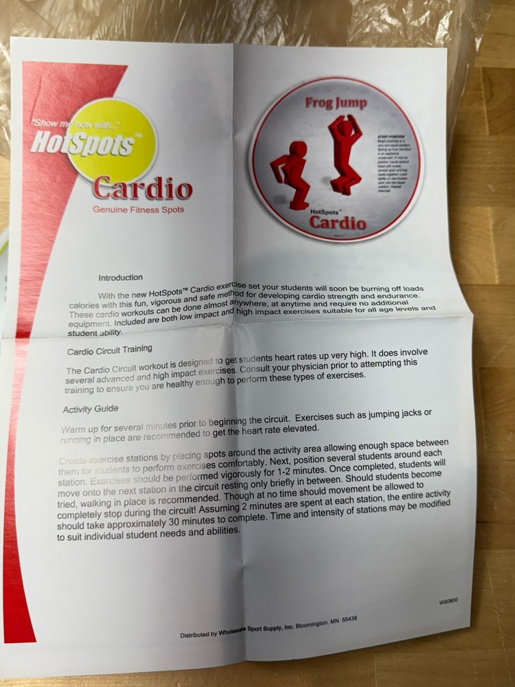 HotSpots Cardio Exercise Set Circuit Station 12 Discs