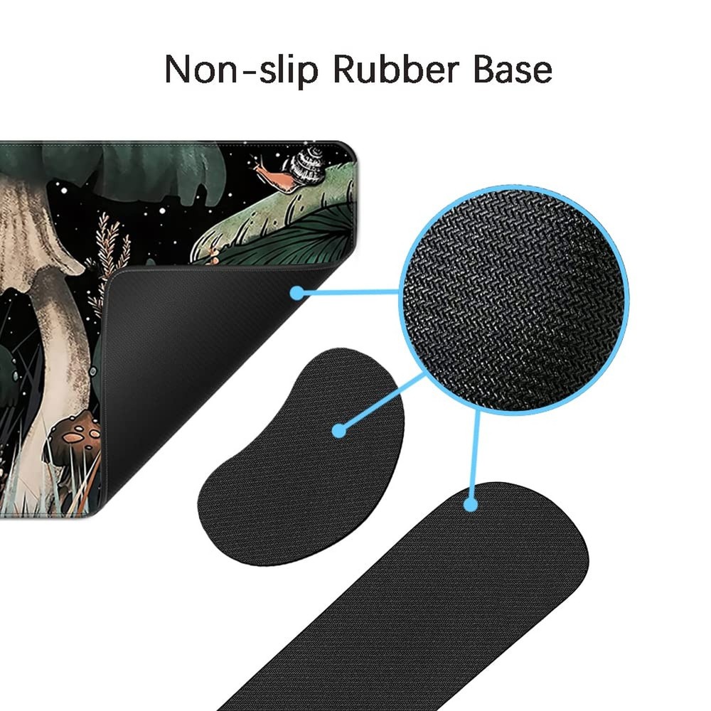 MIBITRI Keyboard Mouse Pad Set, Extended Gaming Mouse Pad+Ergonomics Keyboard...