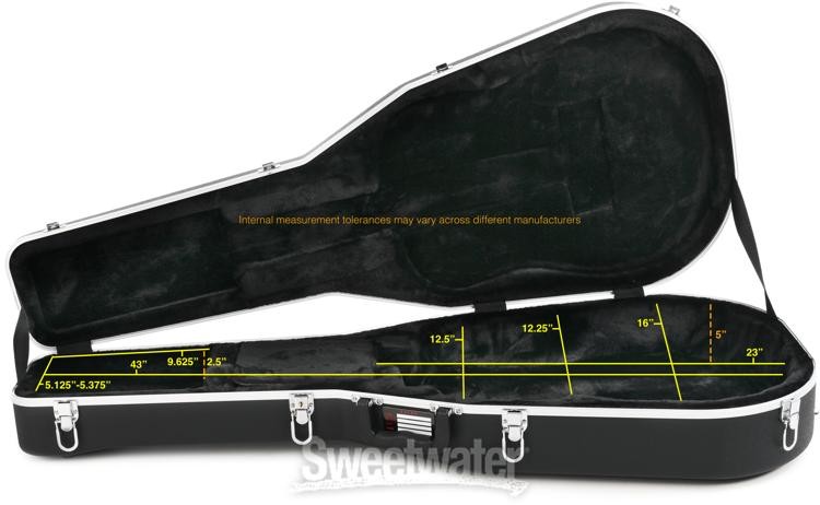 Gator Deluxe ABS Molded Case - 12-string Acoustic Dreadnought Guitar