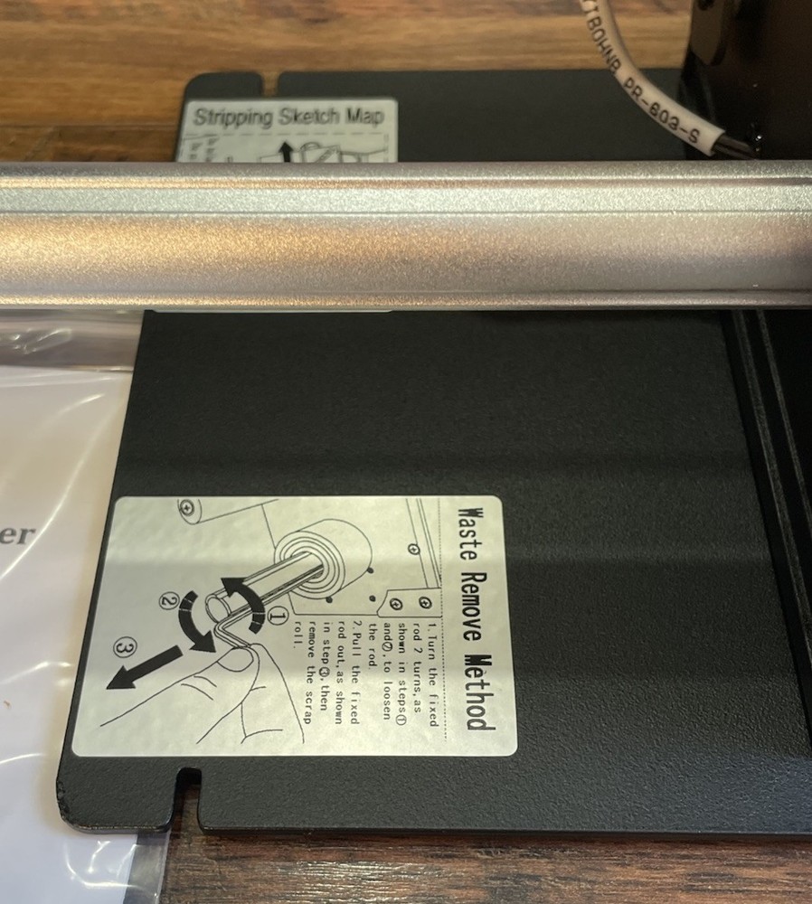 U.S. Solid Automatic Label Dispenser Machine - Clear Labels - Width 10-115MM